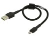 Cablu USB 2.0 A la Micro B 0,3m Negru, Green Cell