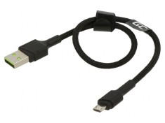 Cablu USB 2.0 A la Micro B 0,3m Negru foto
