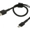 Cablu USB 2.0 A la Micro B 0,3m Negru