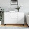 Gossi servanta, alb, 104x35x70 cm, lemn prelucrat