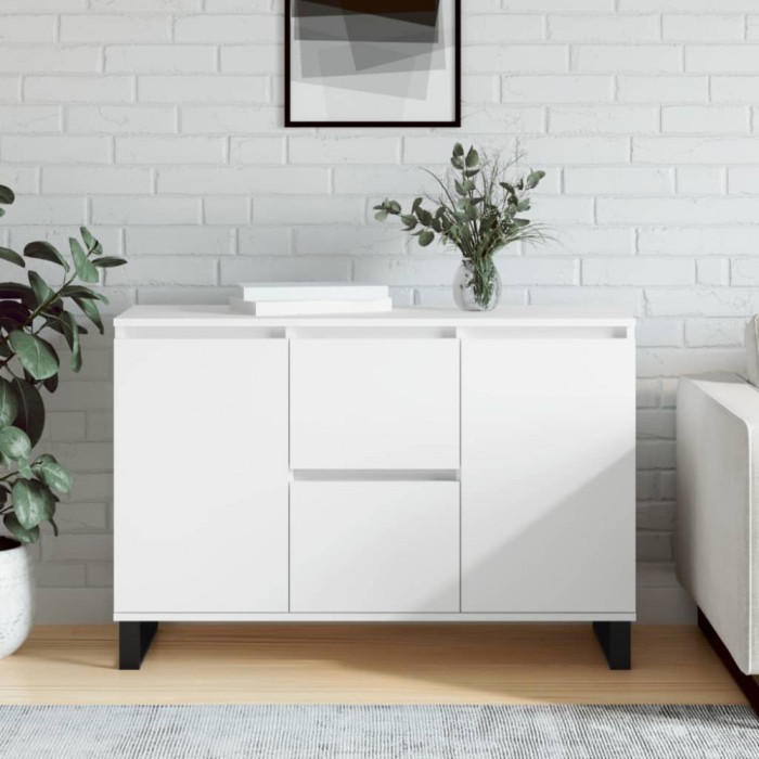 Gossi servanta, alb, 104x35x70 cm, lemn prelucrat