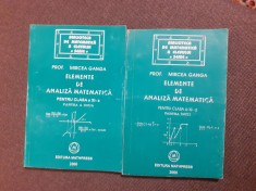 ELEMENTE DE ANALIZA MATEMATICA 2 VOLUME MIRCEA GANGA 2000
