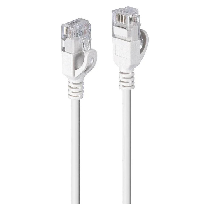 Cablu ultraslim internet Lindy, lungime 2m Cat.6A U/UTP LSZH, latime