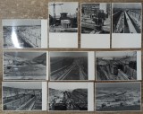 Lot 10 fotografii cu scene de la construirea canalului Dunare-Marea Neagra