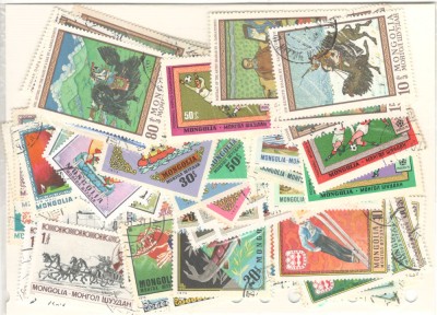 Mongolia.Lot peste 170 buc. timbre stampilate si nestampilate GL.57 foto