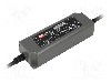 Alimentator pentru LED, 12V DC, 3,34A, 40,08W, MEAN WELL - NPF-40-12