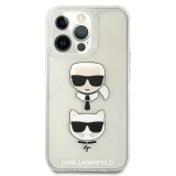 Cumpara ieftin Husa Cover Karl Lagerfeld Choupette Head Glitter pentru iPhone 13 Pro Silver