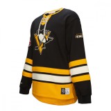 Pittsburgh Penguins hanorac de bărbați Heritage Lace-Up Crew Vintage Logo - XL