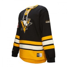 Pittsburgh Penguins hanorac de bărbați Heritage Lace-Up Crew Vintage Logo - XL