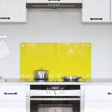 vidaXL Contrablat bucătărie galben 80x40x0.6 cm sticlă securizată