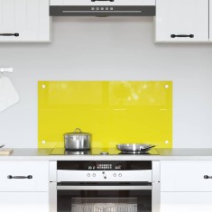 vidaXL Contrablat bucătărie galben 80x40x0.6 cm sticlă securizată