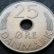Moneda 25 ORE - DANEMARCA, anul 1987 *cod 2925 = UNC