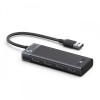 Hub USB UGREEN CM653, 4 x USB-A 3.0, Negru