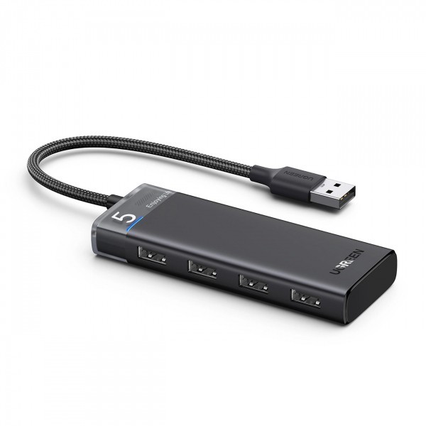 Hub USB UGREEN CM653, 4 x USB-A 3.0, Negru