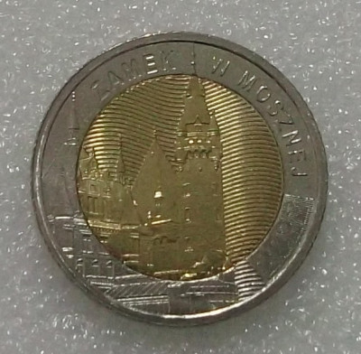 Polonia 5 ZLOTI ZLOTYCH 2022 bimetal UNC necirculata ** foto