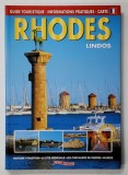 RHODES , LINDOS , GUIDE TOURISTIQUE , CARTE , ANII &#039; 2000