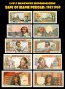 Lot 5 Bancnote Reproducere Bank of France 1953-1959, Replica Colectie