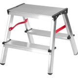Scara aluminiu, 2 tronsoane, 2 trepte, max 125 kg, 0.81 m, Strend Pro