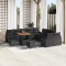 vidaXL Set de canapele pentru grădină 13 pcs Negru 100 x 100 x 71 cm 3364659