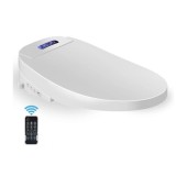 Capac WC cu functie de bideu smart, scurt 45-49 cm, toaleta japoneza cu telecomanda, spalare, uscare, incalzire colac, lumina UV