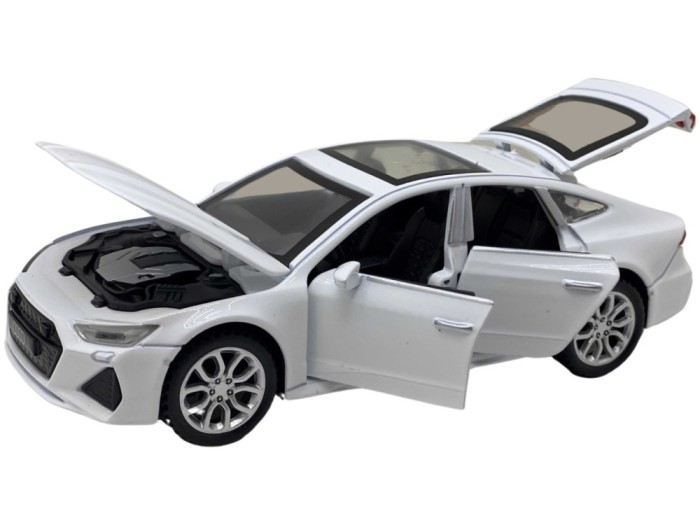 Macheta Audi A7 1:32 replica cu sunete, lumini, deschide toate usile