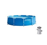 Piscina INTEX Familie Copii Rotunda Gradina Cadru Metal 305 x 76cm+ LIVRARE GRATUITA