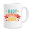 Cana alba personalizata &quot;Best daddy ever&quot;, INOVATIX&reg;. 330ml