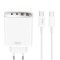 Incarcator Retea Cu Cablu USB-C XO Design CE22, 45W, 3A, 2 x USB-A - 2 x USB-C, Alb