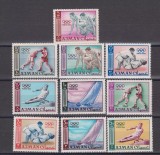 Ajman 1965 - Jocurile Olimpice Tokyo, sport, serie neuzata