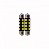 Set 2 becuri tip led, c5w sofit 40mm 16SMD ALB 12V, Universal