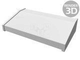 Carcasă desktop aluminiu HAMMOND 1456 356x211x76mm albastru