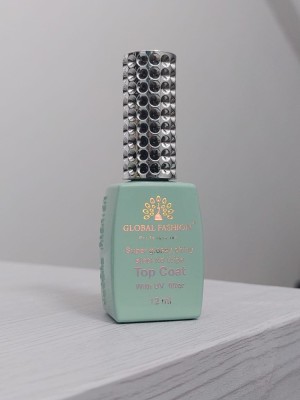 Top Coat cu filtru UV, Global Fashion, Super Glossy Shiny Top Coat cu filtru UV, 12ml foto