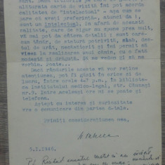 Scrisoare-raspuns a unui intelectual la anunt matrimonial// 1946