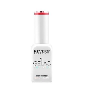 Lac de unghii Gellac 1 Step, Hybrid Effect, Non UV, Revers, 08 , Rosu, 10 ml foto