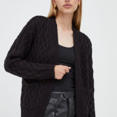 Silvian Heach cardigan femei, culoarea negru, călduros