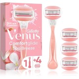 Gillette Venus ComfortGlide Spa Breeze Aparat de ras pentru femei + lame de rezervă 4 buc