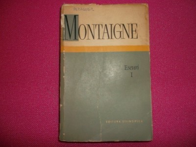 Montaigne Eseuri 1 foto