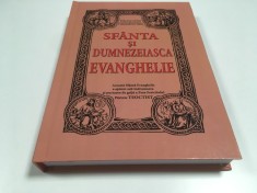 SFANTA SI DUMNEZEIASCA EVANGHELIE 1991 PF TEOCTIST- REPRODUCE EDITIA 1983- FACSIMIL COPERTI CARTONATE FORMAT MARE 25,5 X 18 CM.