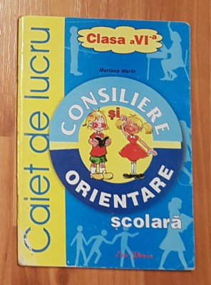 Consiliere si orientare scolara. Caiet de lucru clasa VI foto