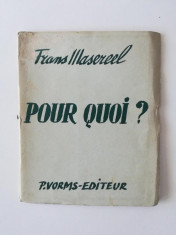 Frans Masereel - &amp;#039;&amp;#039;Pour quoi ?&amp;#039;&amp;#039; foto