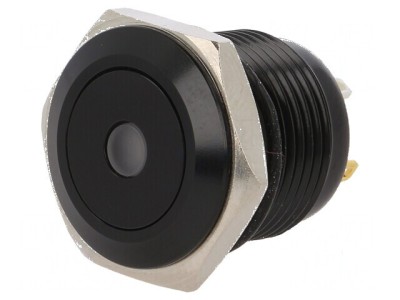 Comutator anti-vandalism SPST-NO 2A 36VDC IP65 roșu foto