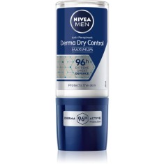 NIVEA MEN Derma Dry Control deodorant roll-on antiperspirant pentru barbati 50 ml