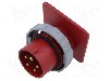 Conector alimentare AC, IEC 60309, IP69K, 16A, 415V, 5 pini, AMPHENOL - 2CMA166712R1000