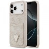 Husa pentru Apple iPhone 17 Pro Max, Guess, 4G Double Card Triangle, Roz