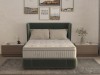 Saltea cu memorie si arcuri Bambus Super Confort Pocket Multilayer 90x200, inaltime 25 cm, husa matlasata, sistem 3D, manere, fermitate medie Relax Ki, Somnart
