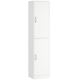 HOMCOM Bibliotecă &Icirc;naltă 180 cm, Raft Modern cu 5 Niveluri Reglabile, Mobilier Independent pentru Living, Dormitor, Birou, Alb | Aosom Romania
