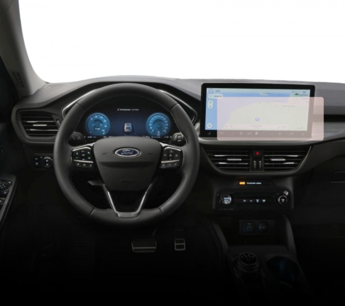 Folie Protectie Navigatie Ford Kuga 2024+, Duragon, protectie Display Navigatie, silicon Mat, Anti-zgarieturi, Anti-amprenta, kit instalare