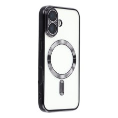 Husa compatibila cu IPhone 17, ALC MOBILE, pentru telefon mobil cu protectie pentru camera, Tehnologie MagSafe, rezistenta la socuri, contur Negru