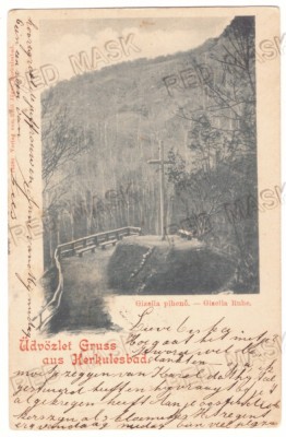428 - Baile HERCULANE, Litho, Romania - old postcard - used - 1901 foto