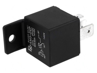 Releu Electromagnetic SPDT 24VDC 80A pentru Autovehicule foto